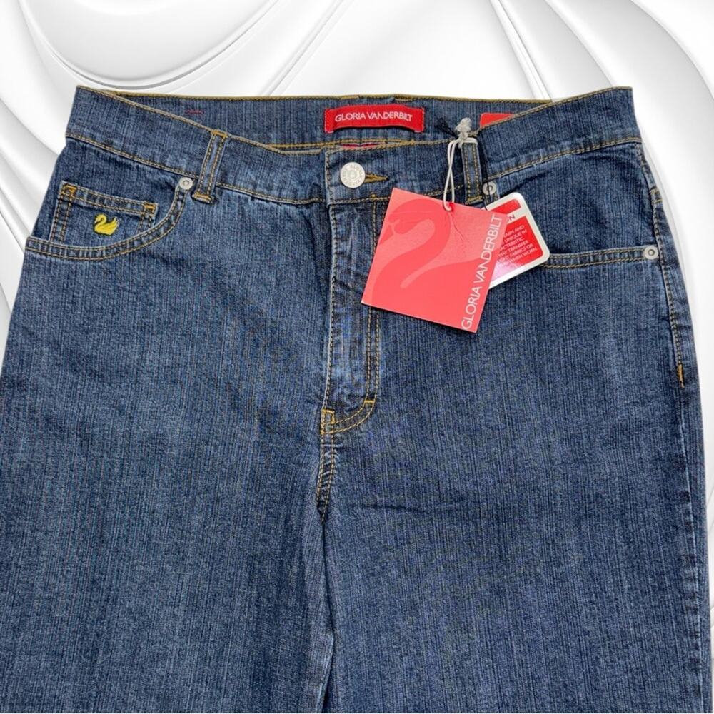 GLORIA VANDERBILT Women’s 10 ADRIENNE CAPRI Blue Jeans